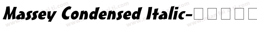 Massey Condensed Italic字体转换